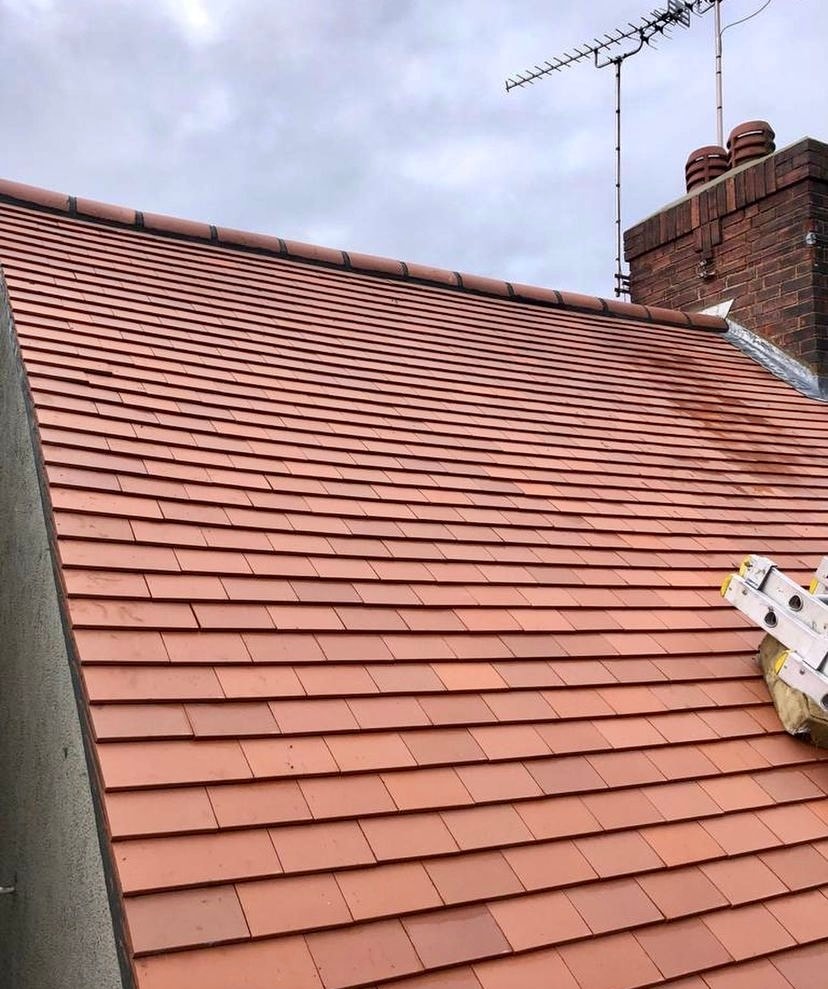 Completed roofing project